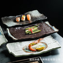 Axyaa Large Ceramic Plates & Sushi BBQ Ribs Flat Plates – Creative Rectangular Design