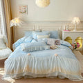 Axyaa 2025 French High-End Washed Cotton Bed Cover Four-Piece Set