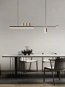 Axyaa Modern Minimalist Chandelier: High Level Decorative Lighting for Dining Room, Kitchen & Bar Counter