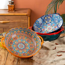 Axyaa Bohemian Amphora Soup Bowl Ceramic Noodle Ramen Large Tableware Bowl