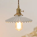 Axyaa Ceramic Walnut Wall Light Fixture Modern Style Bedroom Living Room Lamp