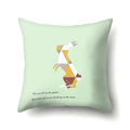 Axyaa Woodland Animal Cushion Cover: Bear Deer Pillow Case for Home Decor
