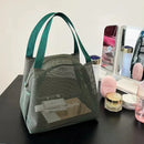 Axyaa Mesh Bag: Portable, Large Capacity Beach & Shower Bag with Handle