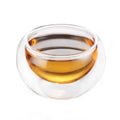 Axyaa Double Wall Glass Cup Set for Hot or Cold Drinks