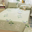 Axyaa Cotton Coarse Cloth Bed Sheet Set, Soft Mat & Quilt - Single/Double, Print, Washable