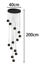 Axyaa LED Pendant Light Chandeliers for Living Room Staircase Indoor Lighting