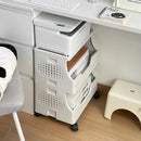 Axyaa Office Printer Storage Rack Trolley, Multi-layer Under Table Shelves Organizer Solution