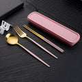 Axyaa Stainless Steel Portable Cutlery Set for Home, Picnics & Students – 3pcs
