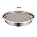 Axyaa Stainless Steel Storage Tray Filter Rack Kitchen Food Container Organizer