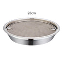 Axyaa Stainless Steel Storage Tray Filter Rack Food Container Organizer