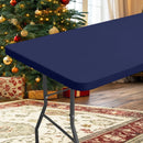 Axyaa Waterproof Elastic Fitted Tablecloth for Camping and Parties