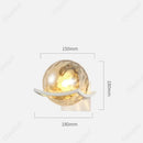 Axyaa LED Glass Sphere Wall Lamp for Bedroom Living Room Lighting