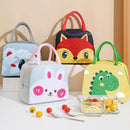 Cute Axyaa Kids Lunch Bag • Insulated Aluminum • Outdoor Picnic Food Storage Bag