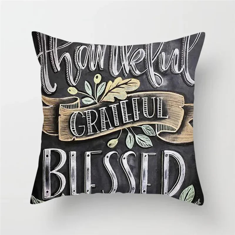 Axyaa Coffee Burger Wine Pie Juice Cushion Cover 45x45cm