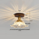 Axyaa Glass Ceiling Lamp: Modern LED Indoor Lighting for Living Room & Balcony