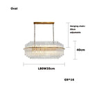 Axyaa Grand Hotel Crystal Pendant Light