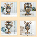 Axyaa European Luxury Double Ear Vase Home Decoration Handicraft Living Room Decor