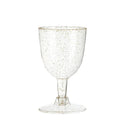 Axyaa 150ml Disposable Clear Plastic Champagne Glasses for Weddings & Parties