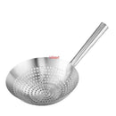 Axya Stainless Steel Mesh Strainer Colander with Wooden Handle