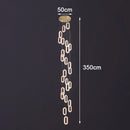 Axyaa Nordic Stair Chandelier, Living Room Dining Pendant Lights, Ceiling Light