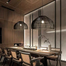 Axyaa Handcrafted Rattan Chandelier: Modern Designer Lighting for Home & Business decor