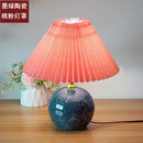 Axyaa Ceramic Desk Lamp Girl Bedroom Bedside Table Lamp Nordic Wedding Children's Room Gift