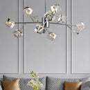 Axyaa Crystal Chandelier Pendant Light for Living Room, Bedroom, and Ceiling