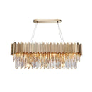 Axyaa Gold Metal Chandelier Light Living Room Dining LED Pendant Luminarias