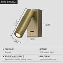 Axyaa Rotatable LED Wall Lights for Bedside Bedroom Study Lighting