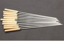 Axya Stainless Steel Barbecue Skewers with Wooden Handle