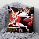 Axyaa Lucky Cat Japanese Style Sofa Bed Pillow Cover: Mount Fuji Japanese Art