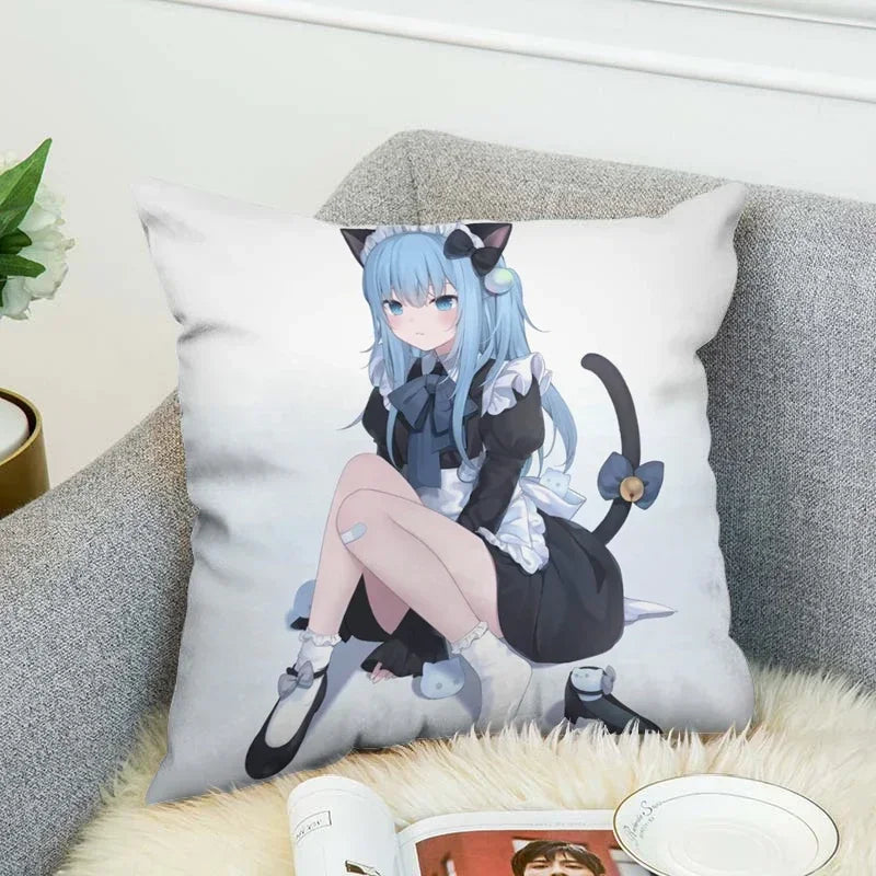 Axyaa Shizuku Anime Pillow Covers 45*45 Cushion Cover for Fall Decor