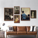 Moody Victorian Woman Portrait Wall Art Print by Axyaa