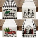 Christmas Tree Printed Table Runner by Axyaa: Festive Home Party Decor