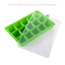 Axyaa Silicone Ice Cube Square Tray Mold Kitchen Tool for DIY Ice Blocks