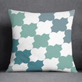 Axyaa Green Geometric Pillow Cover for Home Decor