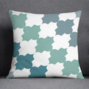 Axyaa Green Geometric Pillow Cover for Home Decor
