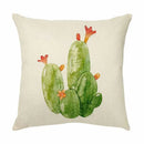 Axyaa Succulents Cactus Cushion Cover - Modern Home Decor Pillowcase