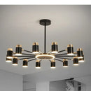 Axyaa Nordic LED Rotating Chandelier | 3 Dimmable Settings | Indoor Lighting Decor