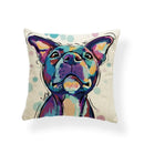 Axyaa Golden Retriever Linen Pillowcase: Decorative Square Cushion Cover