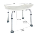 Axyaa 6-Level Adjustable Bath Chair Seat for Shower, Adults, Elderly, Pregnant, Non-Slip Stool