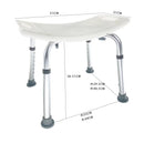 Axyaa 6-Level Adjustable Bath Chair Seat for Shower, Adults, Elderly, Pregnant, Non-Slip Stool