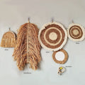 Axyaa Seaweed Woven Hanging Plate: Creative Home Decor and Porch Wall Art