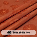 Axyaa Jacquard Leaf & Twig Polyester Tablecloth - Rectangle & Round Options