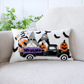 Axyaa Pumpkin Cartoon Embroidered Pillow Cover 45x45 Home Sofa Decoration