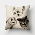 Axyaa Cute Owl Cushion Cover for Home Sofa Bedroom Decor