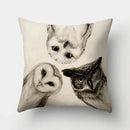 Axyaa Cute Owl Cushion Cover for Home Sofa Bedroom Decor