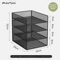 Axyaa Desktop Metal File Rack & Book Stand for Office Organization