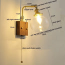 Axyaa Nordic LED Wall Lamp Glass Copper Bathroom Light Fixtures