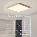 Axyaa Smart Wood Grain LED Ceiling Light for Living Room, App & Voice Control